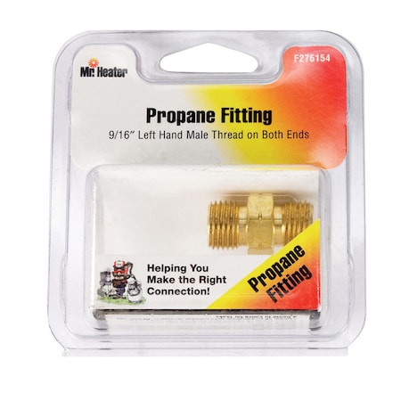 Mr. Heater Mr. Heater 9/16 in. D X 9/16 in. D Brass FPT x MPT Propane Fitting F276154